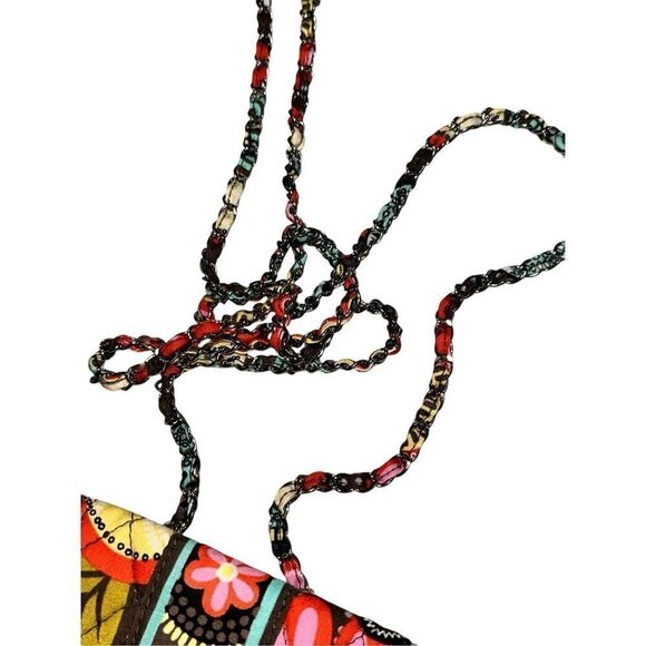 Beautiful VERA BRADLEY Flower Shower Smartphone Chain Strap Pouch Crossbody Purs - Picture 12 of 15